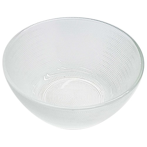 Bol de vidrio transparente en releive 15cm, ACTUEL