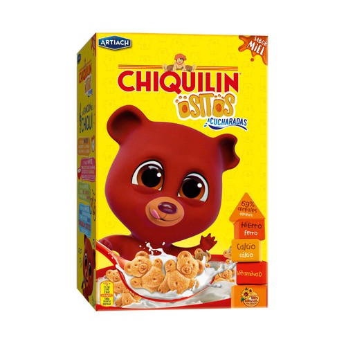 CHIQUILÍN Galletas de cereales con forma de ositos CHIQUILÍN OSITOS 500 gr,