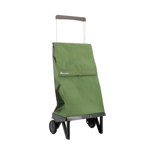 Carro rolser plegable 2 ruedas 40 litros verde. ROLSER