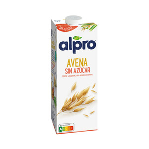 ALPRO Bebida de avena 100% vegetal, sin azúcar ni edulcorantes ALPRO 1 l
