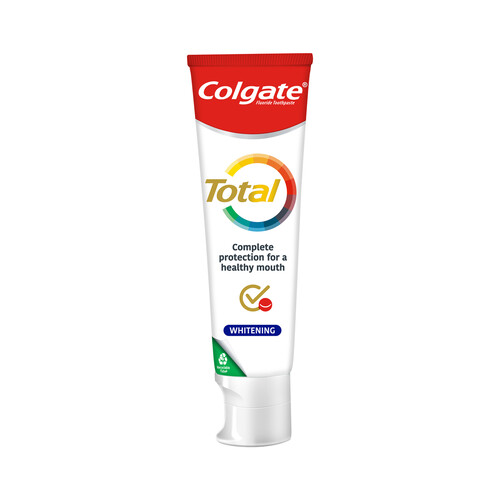 COLGATE Total blanqueador Pasta de dientes con protección 8 en 1 y acción blanqueante COLGATE 75 ml.