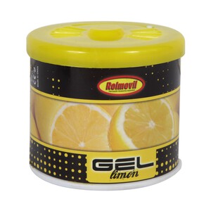 Ambientador en gel en lata con dosificador y con olor a limón ROLMÓVIL.