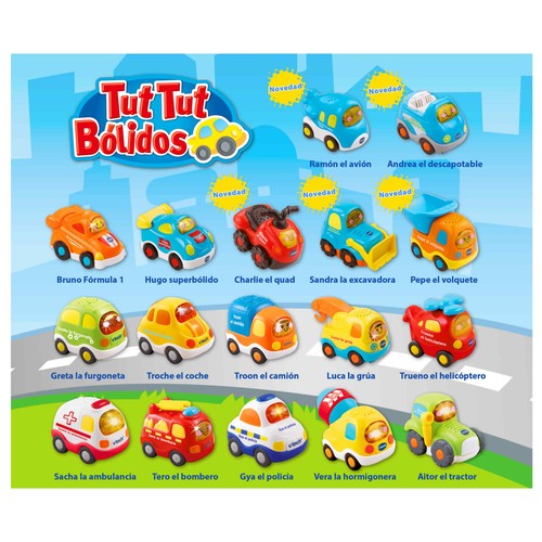 VTECH Baby, Tut Tut Bólidos modelos surtidos coche interactivo +1 Año