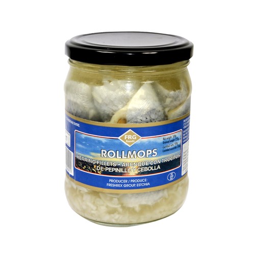 ROLLMOPS Arenques con trozos de pepinillos y cebollas
