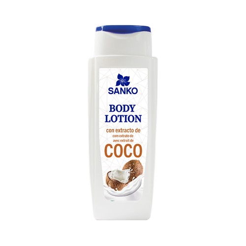 SANKO Loción corporal con extracto de coco 300 ml.