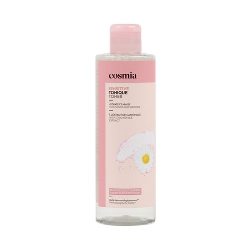 COSMIA Sensitive Tónico con extracto de flor de jazmín para pieles secas o sensibles 250 ml.