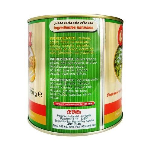 OVILLA Pote Asturiano 750 g.