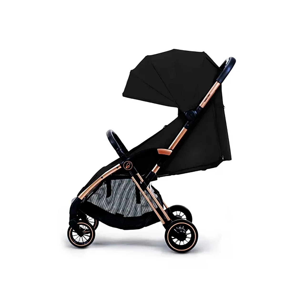 Silla paseo para bebes Plis Plas hasta 22 kg, color negro y dorado