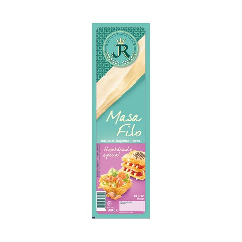JR Masa de hojaldre (18 a 20 láminas) JR 500 g.
