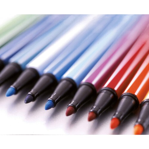 15 rotuladores punta media y grosor de 1mm varios colores STABILO Pen 68.