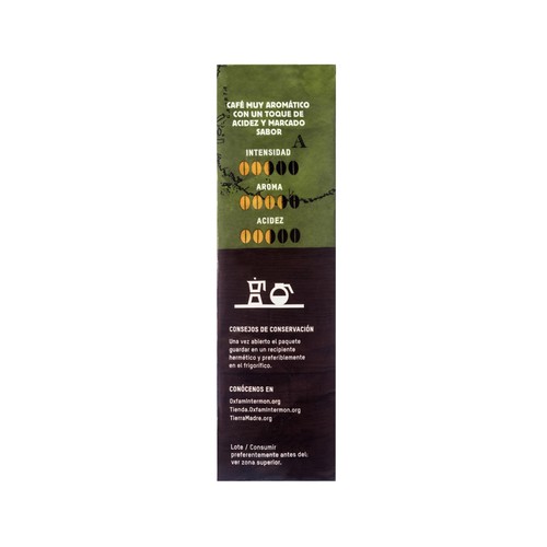 INTERMÓN OXFAM Café molido ecológico 250 g.