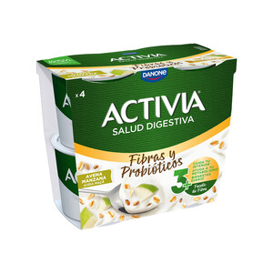 Imagen de ACTIVIA de Danone Bífidus con avena, nueces y manzana 4 x 115 g.