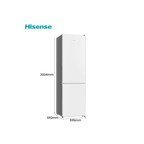 Frigorífico combi 201cm HISENSE RB440N4GWD NO FROST, clasificación energética: D, H: 201cm, A: 60cm, F: 59cm, capacidad total: 434L. Acabado Cristal
