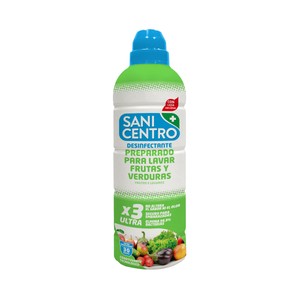 Imagen de SANICENTRO Preparado desinfectante para lavar frutas y verduras con lejia 750 ml.