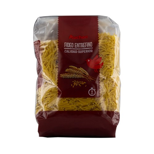 PRODUCTO ALCAMPO Pasta fIdeos entrefino de calidad superior paquete 500 g.