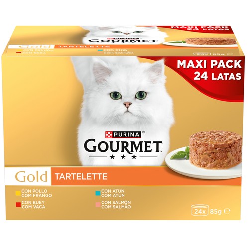 PURINA GOURMET Gold Alimento para gatos húmedo 24 uds. x 85 g.