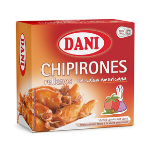 Imagen de DANI Chipirones en salsa americana lata de 96 g.