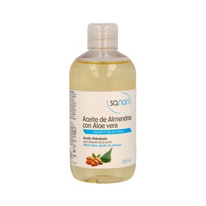 SANON Aceite de almendras con aloe vera SANON 250 ml.