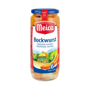Imagen de MEICA Salchichas bockwurst cocida frasco de 250 g.