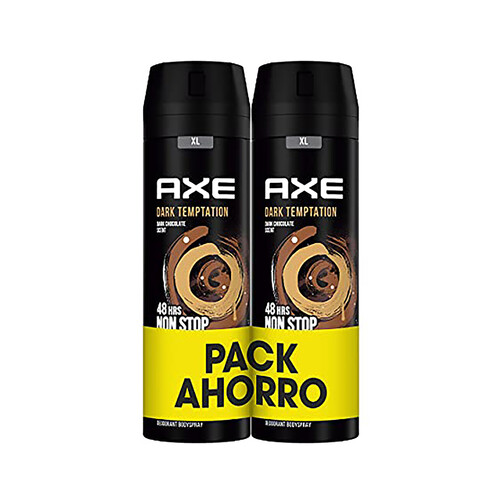 AXE Desodorante en spray para hombre con protección anti transpirante hasta 48 horas AXE Temptation 2 x 150 ml.