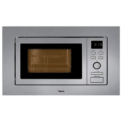 Microondas integrable con grill TEKA MWE 202 FI, color inox, capacidad 20L, potencia: 800W, grill: 1000W.