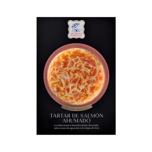 AHUMADOS DOMINGUEZ Tartar de salmón ahumado con salsa de aguacate 150 g. 