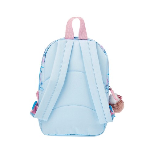 Mochila preescolar color rosa diseño FROZEN DISNEY 20x29x6cm.