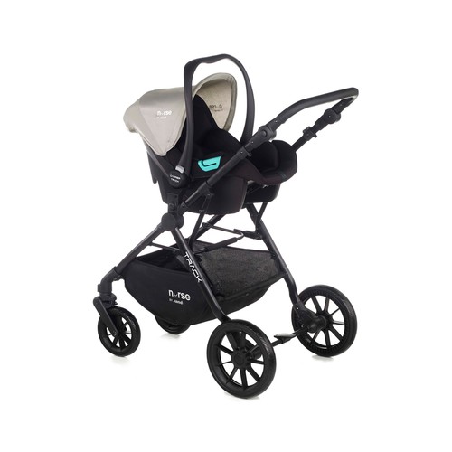 Coche NURSE by JANÉ combi trio 2en1;, ligera, hasta bebes de 22kg, color Iron 