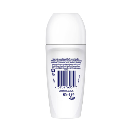 DOVE Desodorante roll on para mujer sin sales de alumino DOVE Original 50 ml.