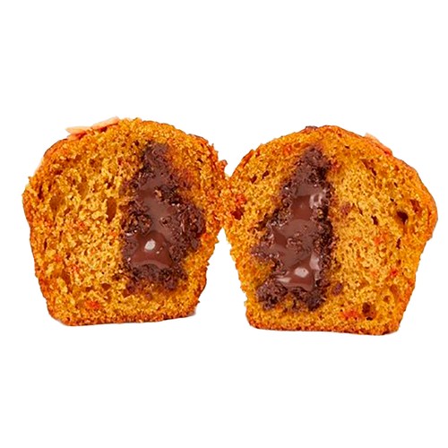 Muffin carrot cake de Halloween relleno de crema con cacao 2 uds. 190 g.