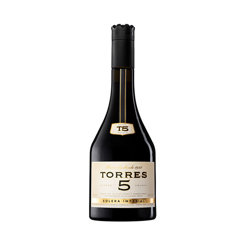TORRES 5 Brandy solera imperial botella 70 cl.