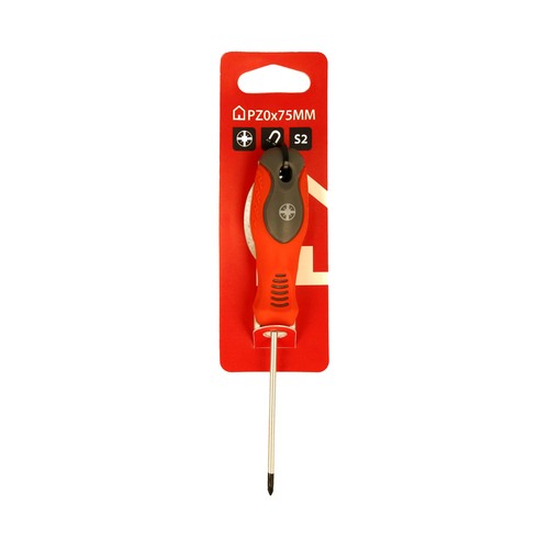 Destornillador pozidrive, pz0x75mm, S2, punta imantada, HERRAMIENTAS