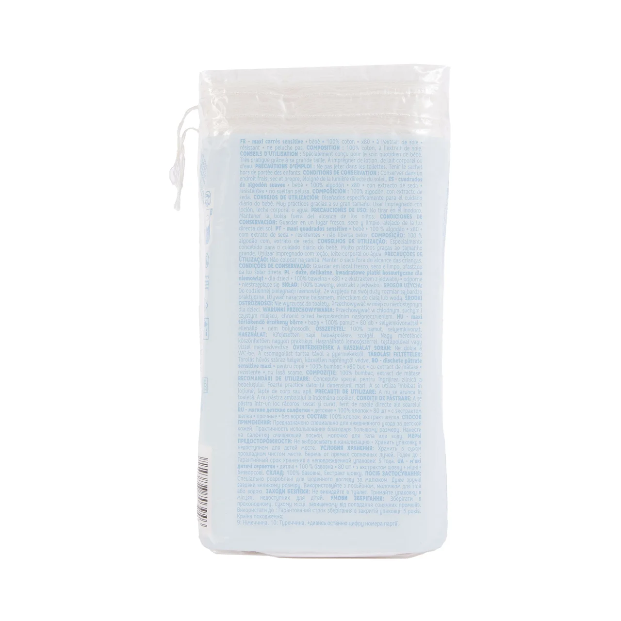 PRODUCTO ALCAMPO Baby Almohadillas cuadradas de algodón 100%, gruesas y sin pelusas 80 uds.