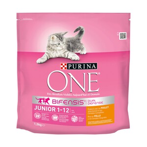 PURINA ONE Pienso para gatos completo junior rico en pollo PURINA ONE 1,5 kg.