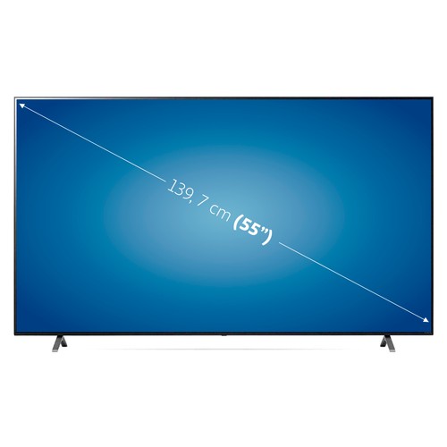 Televisión 139,7 cm (55") LED LG 55NANO806 4K, HDR 10, SMART TV, WIFI, BLUETOOTH, TDT T2, USB reproductor y grabador, 4HDMI, 2300HZ.
