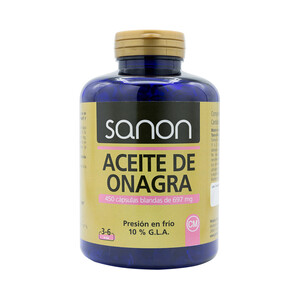 SANON Complemento alimenticio a base de aceites vegetales y vitaminas SANON 450 Cápsulas.