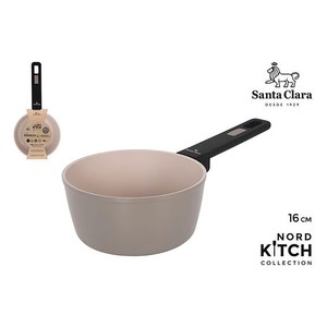 Cazo de aluminio forjado con inducción completa, 16 cm, Nordkitch. SANTA CLARA