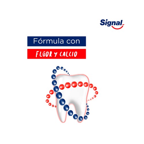 SIGNAL Pasta de dientes con flúor y calcio, para unos dientes sanos y fuertes 100 ml.
