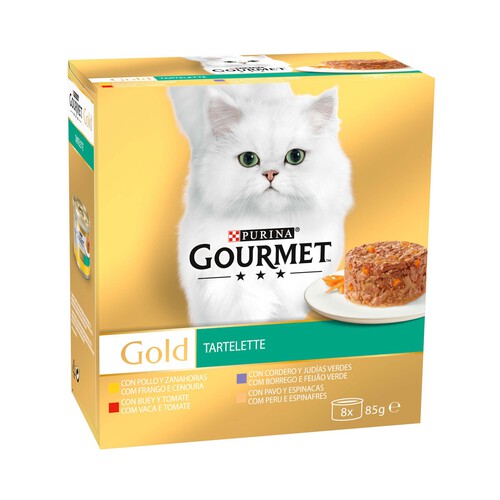 PURINA GOURMET Comida para gatos húmeda mix variado PURINA GOURMET 8 uds. 85 g.