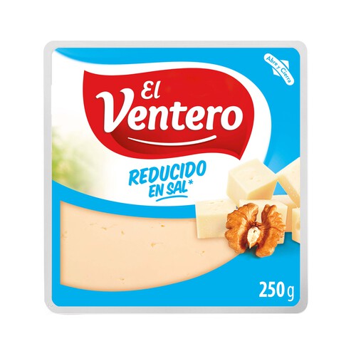 EL VENTERO Queso mezcla tierno bajo contenido en sal EL VENTERO 250 g.