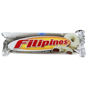 FILIPINOS Galletas con chocolate blanco 128 g.