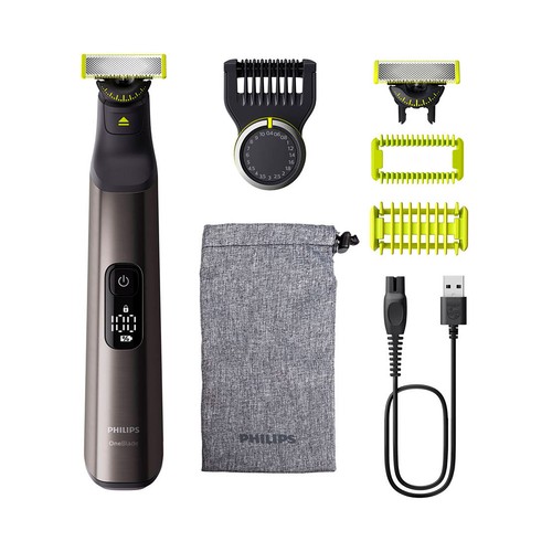 Afeitadora PHILIPS OneBlade Pro 360 QP6552/15, 2 en 1, para cara y cuerpo.