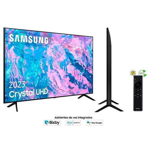 Televisión 190,5 cm (75") LED SAMSUNG TU75CU7105KXXC HDR 10+, SMART TV, WIFI, BLUETOOTH, TDT T2, USB reproductor y grabador, 3HDMI, 2300HZ.