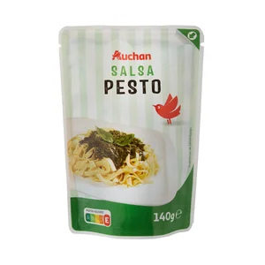 AUCHAN Salsa fresca pesto 140 g. Producto Alcampo