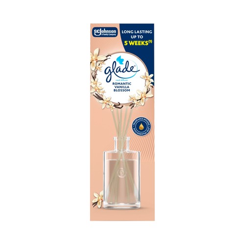 GLADE Ambientador en varillas con olor a vainilla 50ml