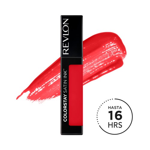 REVLON Colorstay satin ink tono 15 Fire & ice Pintalabios líquido de larga duración y acabado satinado.