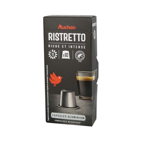 Café Ristretto Intensidad 11 PRODUCTO ALCAMPO 10 uds. 52 g.