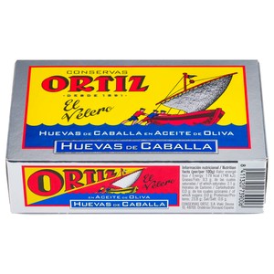 Imagen de ORTIZ Huevas de caballa en aceite de oliva lata de 80 g.