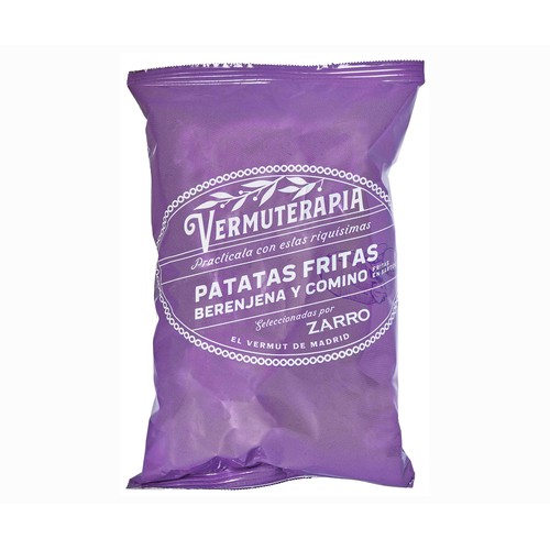 VERMUTERAPIA Patatas fritas de berenjena y comino 130 g.
