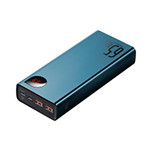Batería externa BASEUS 20000MAH, 65W, color azul